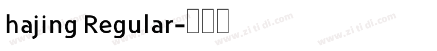 hajing Regular字体转换